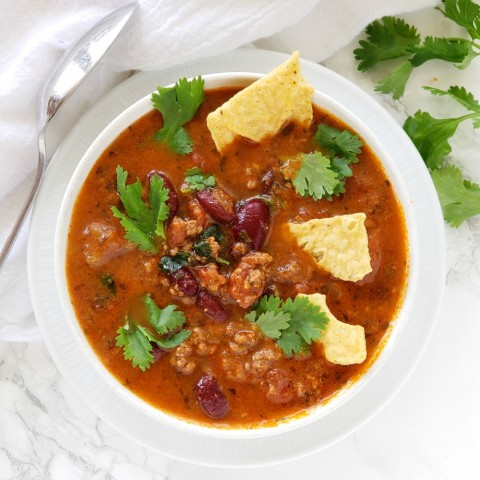 Bison Tortilla Soup in the Instant Pot or Pressure Cooker