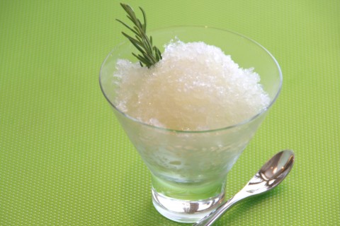 Rosemary-Lemon Shaved Ice on Shockingly Delicious