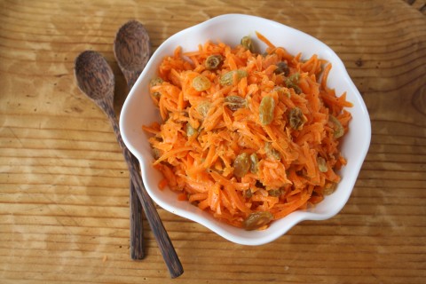 Carrot-Raisin Salad with Argan-Lime Dressing