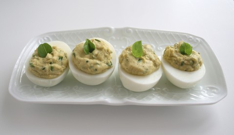 Sweet Basil Deviled Eggs