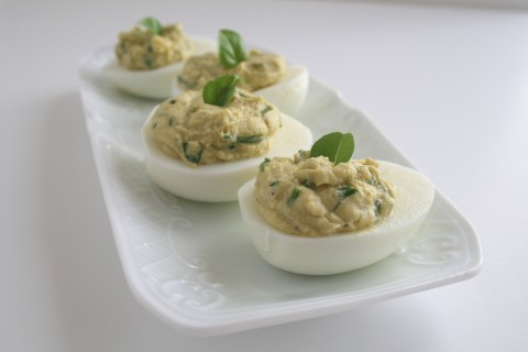 Sweet Basil Deviled Eggs