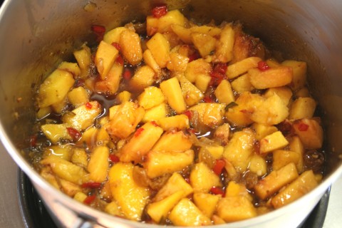 Spiced Fresh Peach Chutney