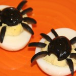 Halloween Spider Deviled Eggs