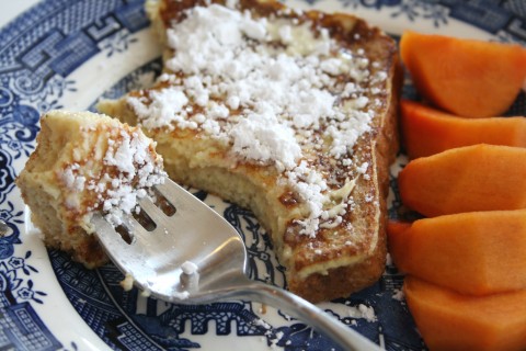 Eggnog French Toast -- 'Tis the Season! on Shockingly Delicious