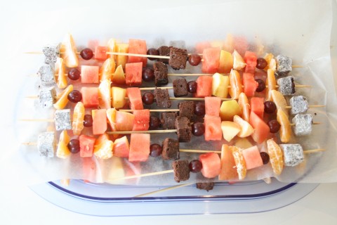 Fruit Kebabs from Shockinglydelicious.com