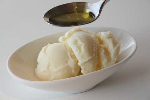 Vanilla Ice Cream with Olive Oil and Sea Salt from Shockinglydelicous