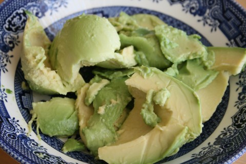 Fuerte avocado in a bowl from Shockinglydelicious.com