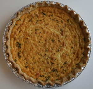Smoked Salmon with Caramelized Onion Quiche from Shockinglydelicious.com
