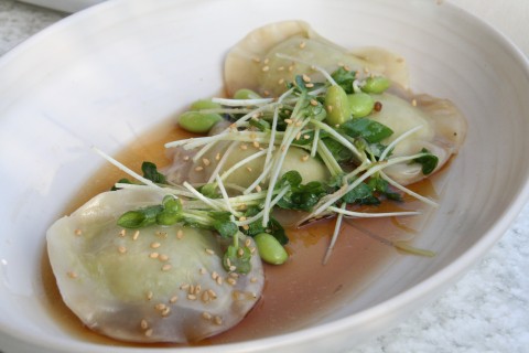 Edamame Dumplings at True Food Kitchen