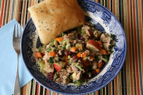 Impromptu Cran-Apple Tuna Salad with Fresh Herbs