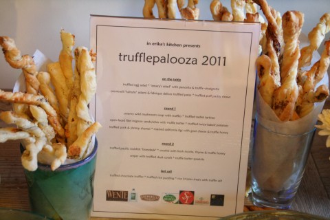 Menu for Trufflepalooza 2011