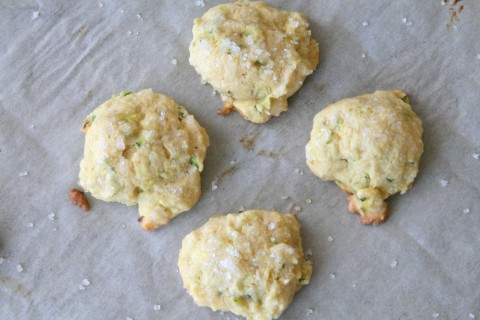 Lemon Zucchini Cornmeal Cookies on Shockingly Delicious