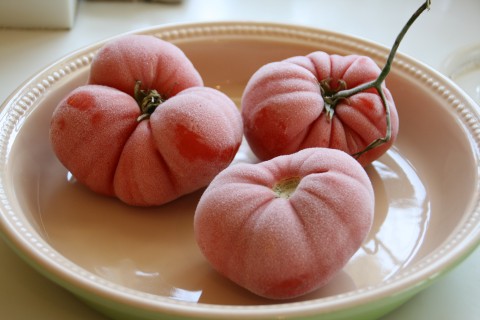 Tomatoes on a plate