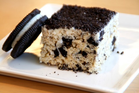 Cookies and Cream Rice Krispies Treats | Great recipe for a bake sale ...