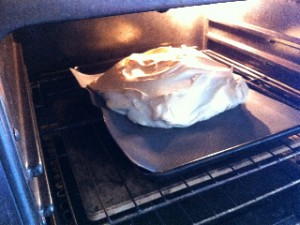 Meringue hat for Key Lime Pie, from Lisa Cooke