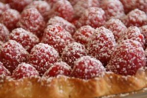 Fresh Raspberry Pie on Shockingly Delicious