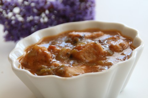 Green Chile Stew from the Pink Adobe on Shockingly Delicious