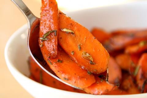 Honeyed Carrots on Shockingly Delicious