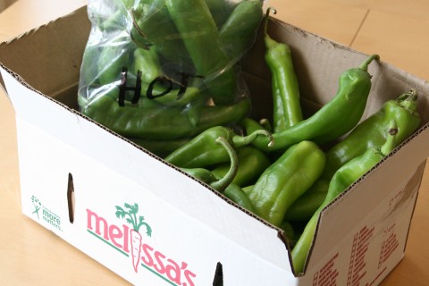 Hatch chiles from Melissa's World Variety Produce