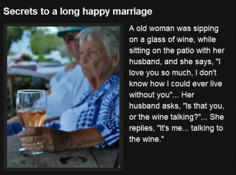 Secret of a happy marriage