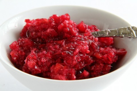 Dorothy’s Fresh Cranberry-Ginger Relish is a bright, zippy, raw, fresh relish that will add a hot-sweet spark of life to your Thanksgiving or holiday turkey dinner plate, and to all the leftovers for days afterward.