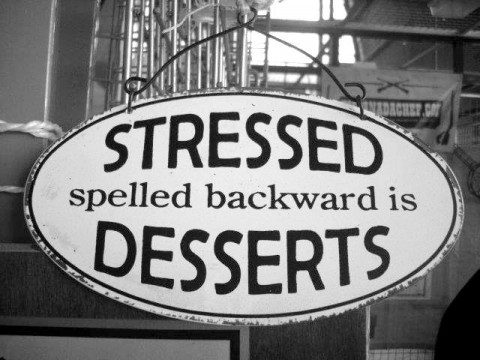 Stressed spelled backwards