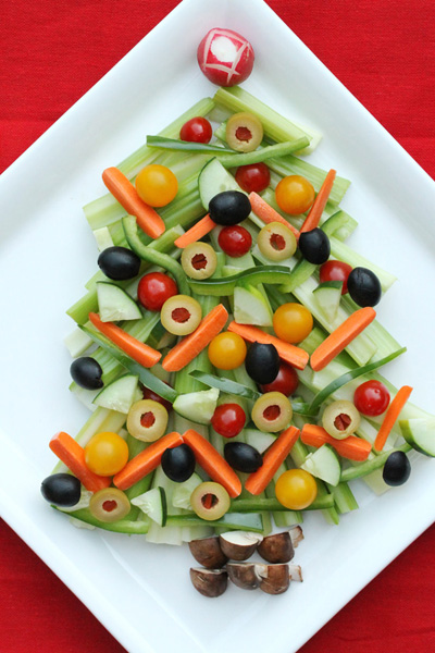 Christmas Tree Relish Tray