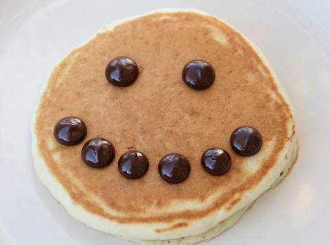 Smiley face pancake