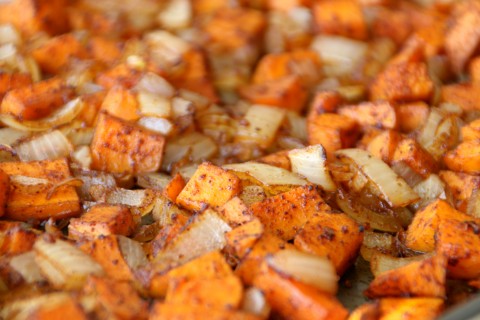 Sweet Potato, Blackeyed Pea and Broccoli Bowl