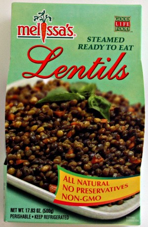 Melissa's Steamed Lentils