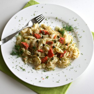 Lemonty Pasta with Smoked Salmon and Dill