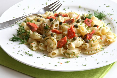 Lemony Pasta with Smoked Salmon and Dill