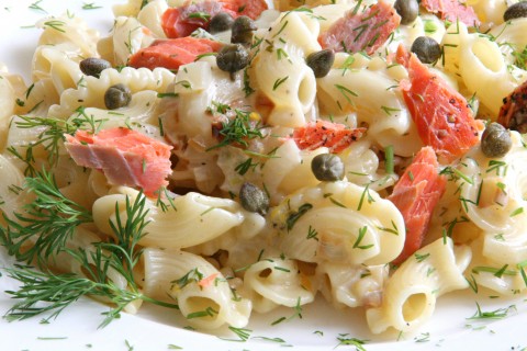 Lemony Pasta with Smoked Salmon and Dill