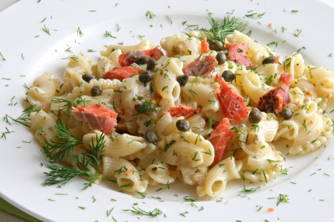 Lemony Pasta with Smoked Salmon and Dill