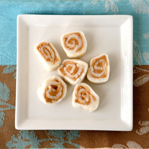 Potato Peanut Butter Pinwheels