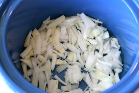 Onions in the slow cooker