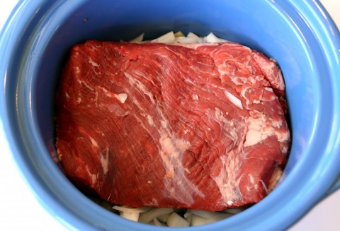 Brisket in the slow cooker