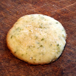 Lemon-Lime Basil Shortbread Cookies