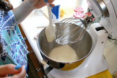 Whipping egg whites