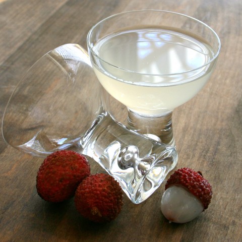 Fresh Lychee Vodka Cocktail