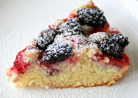 Strawberry-Blackberry Cake