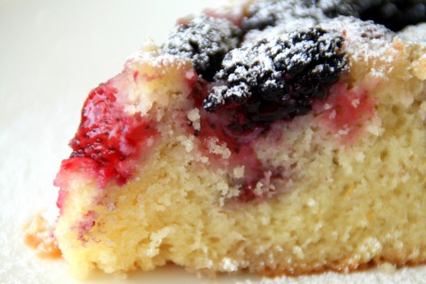 Strawberry-Blackberry Cake on Shockinglydelicious.com