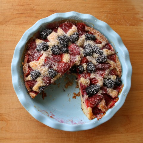 Strawberry-Blackberry Cake on Shockinglydelicious.com