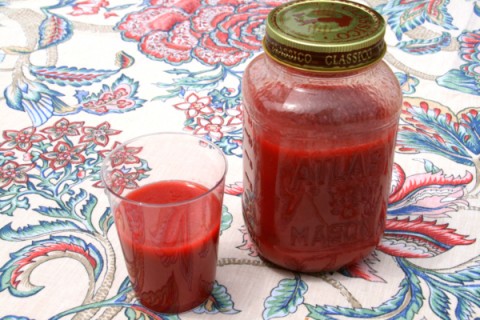 Strawberry juice from In Erika's Kitchen