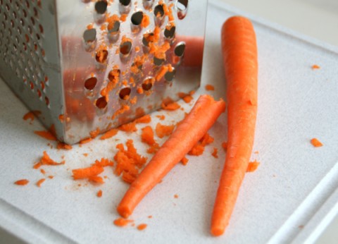 Grating carrots