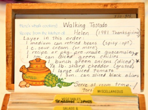 Walking Tostada recipe card