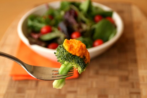 Japanese Restaurant Salad with Carrot-Ginger Dressing