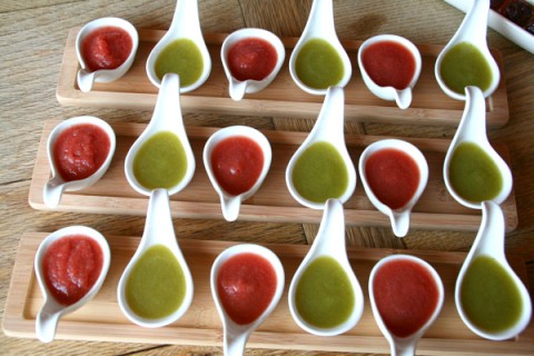 Red and Green Gazpacho from Two Broads Abroad