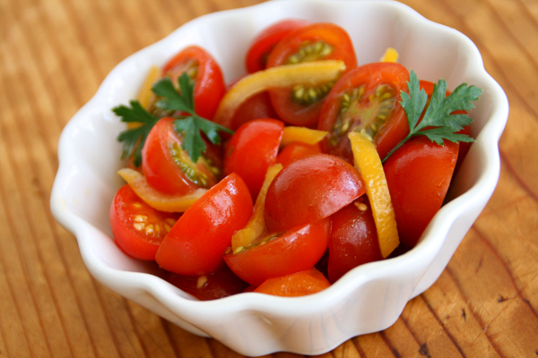 Cherry Tomato and Preserved Lemon Salad