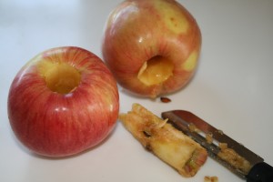 Cinnamon Apple Chips use your apple corer